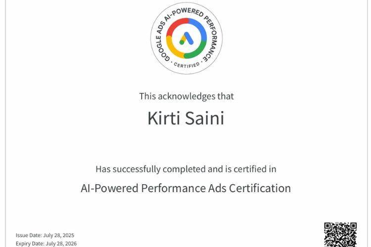 Digital Marketing Certificate