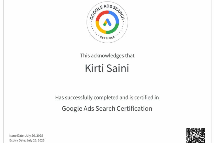 Digital Marketing Certificate
